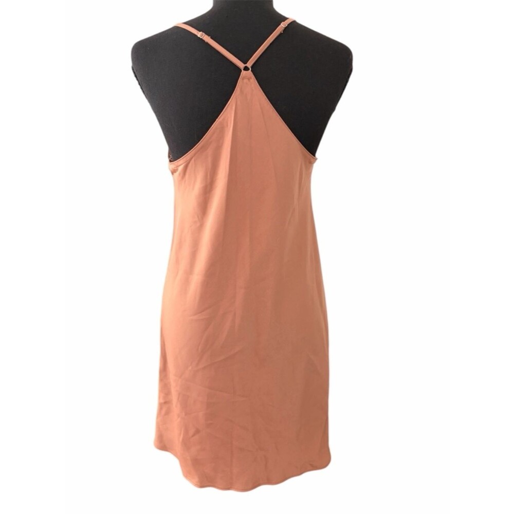 Copper Slip Dress with Racerback - Picture 2 of 4